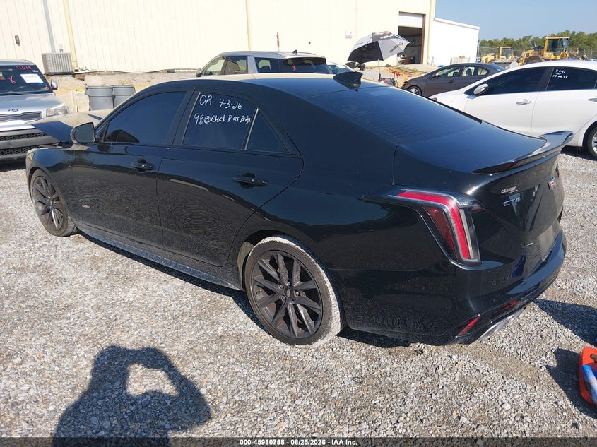 2023 Cadillac Ct4-v VIN 1G6DD5RL2P0104342 IAAI salvage auction — FRONT END, Clear (Mississippi), sold $10,200 on 2026-09-11 (photo 3)