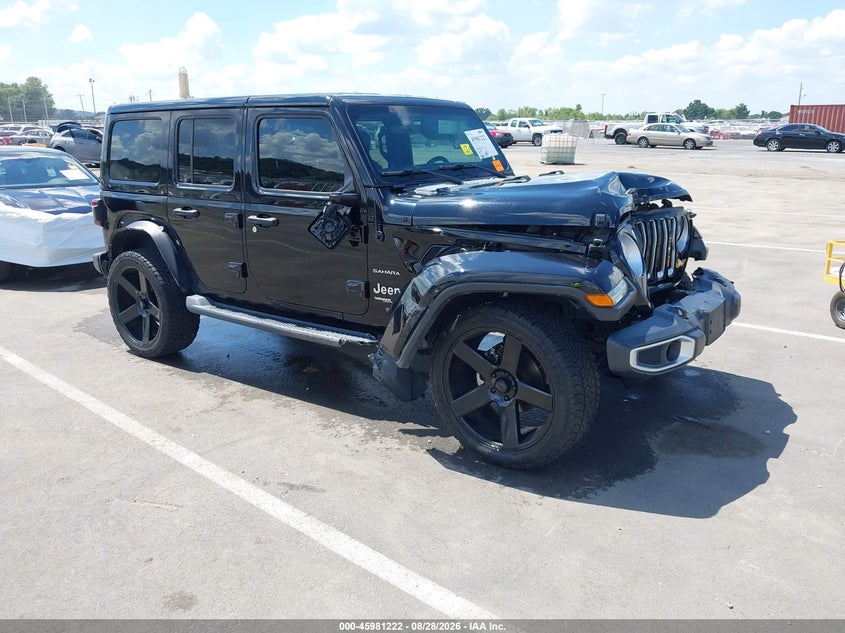 2019 Jeep Wrangler / VIN 1C4HJXEG9KW633627 — IAAI salvage auction photo