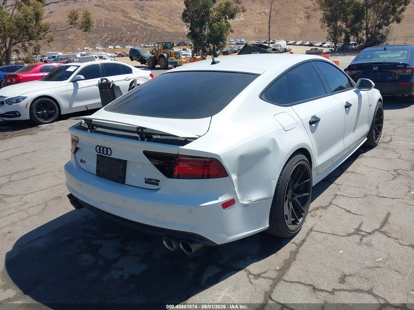 2016 Audi A7 VIN WAUWGAFC4GN176962 IAAI salvage auction — RIGHT REAR, Salvage (California), sold $8,100 on 2026-09-15 (photo 4)