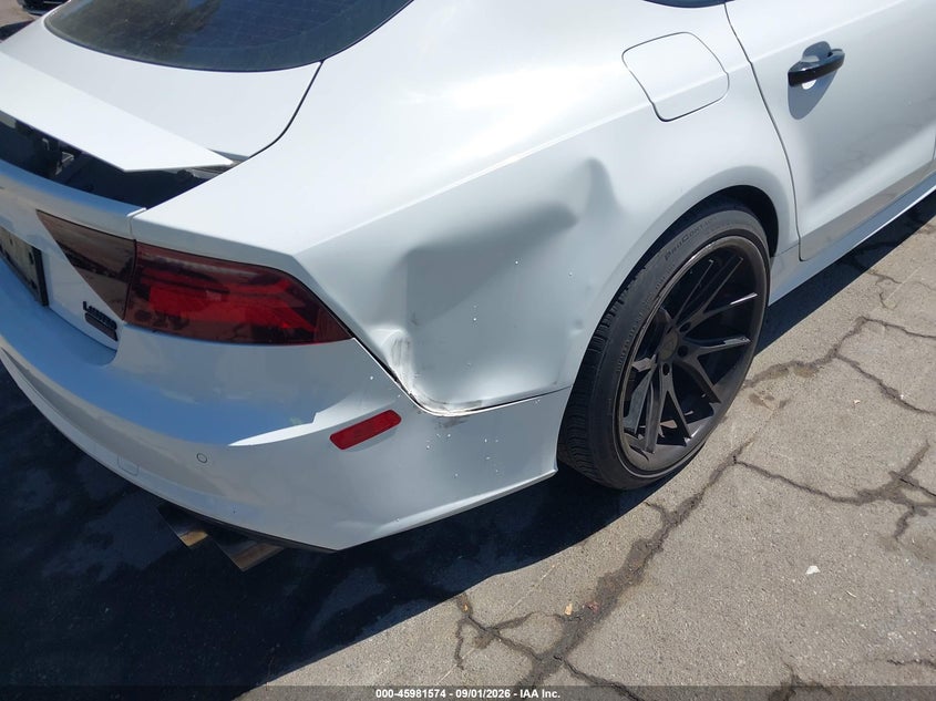 2016 Audi A7 VIN WAUWGAFC4GN176962 IAAI salvage auction — RIGHT REAR, Salvage (California), sold $8,100 on 2026-09-15 (photo 6)