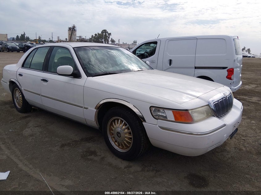 2000 Mercury Grand marquis VIN 2MEFM75W5YX711869 IAAI salvage auction — NORMAL WEAR, Clear - Dealer Only (California), sold $950 on 2026-09-16 (photo 1)