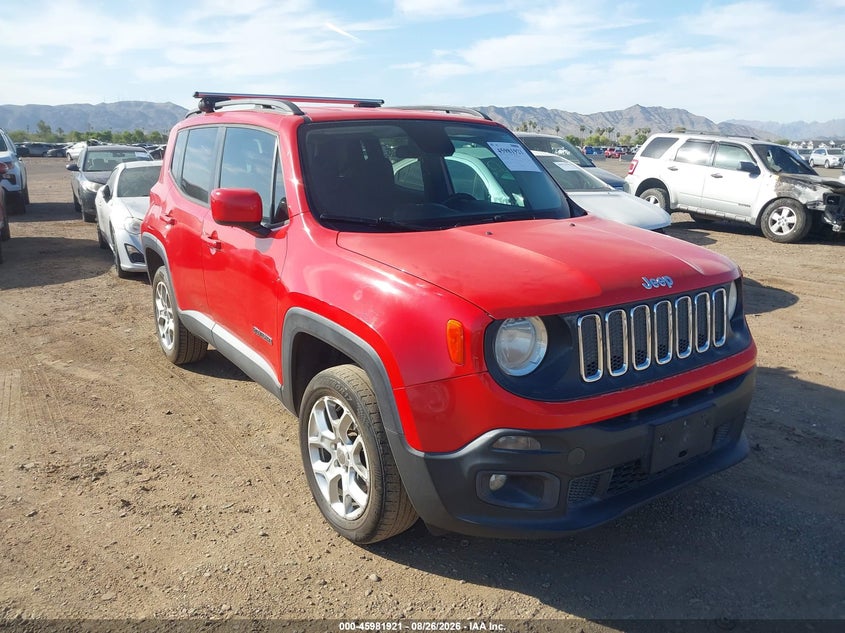 2016 Jeep Renegade VIN ZACCJBBT8GPD51532 IAAI salvage auction — NORMAL WEAR, Clear-Dealer Only (Arizona), sold $2,425 on 2026-09-08 (photo 1)
