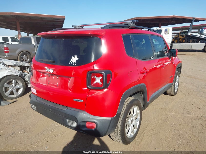 2016 Jeep Renegade VIN ZACCJBBT8GPD51532 IAAI salvage auction — NORMAL WEAR, Clear-Dealer Only (Arizona), sold $2,425 on 2026-09-08 (photo 4)