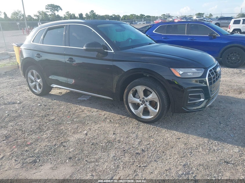 2021 Audi Q5 VIN WA1BAAFYXM2102659 — IAAI salvage auction photo