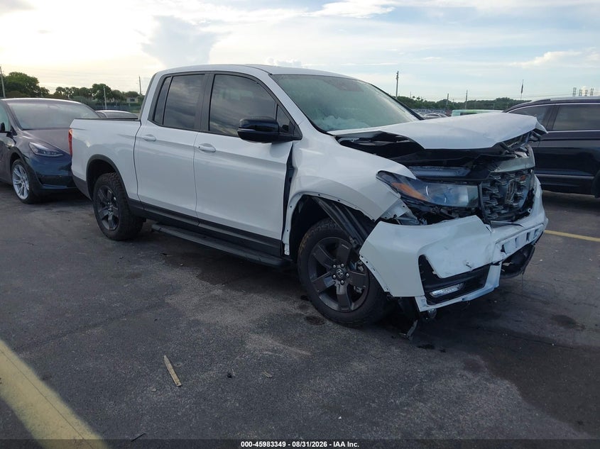 2026 Honda Ridgeline VIN 5FPYK3F6XTB010106 IAAI salvage auction — FRONT END, Salvage Title, sold $11,300 on 2026-10-15 (photo 1)