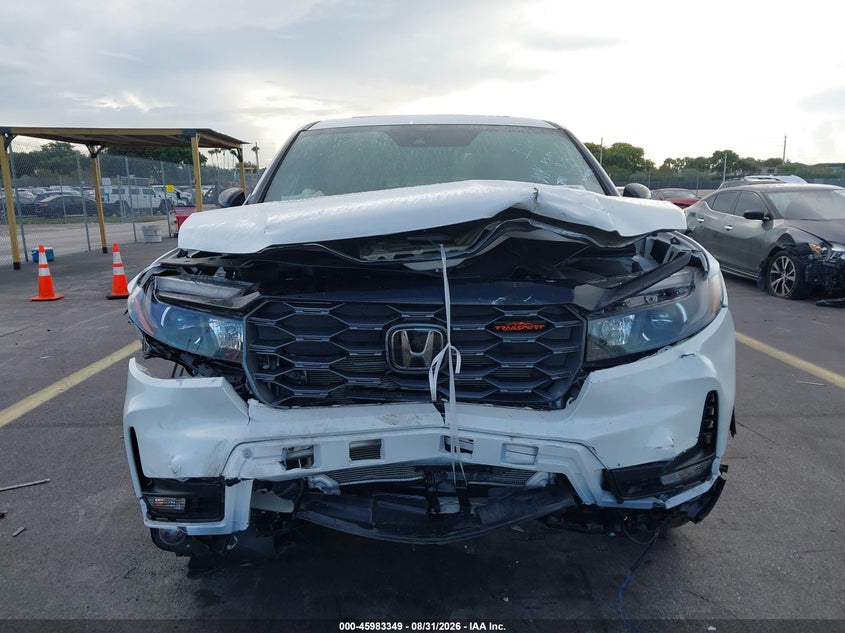 2026 Honda Ridgeline VIN 5FPYK3F6XTB010106 IAAI salvage auction — FRONT END, Salvage Title, sold $11,300 on 2026-10-15 (photo 6)