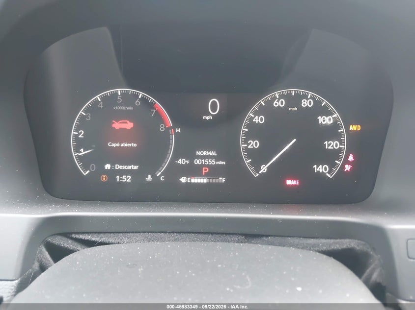2026 Honda Ridgeline VIN 5FPYK3F6XTB010106 IAAI salvage auction — FRONT END, Salvage Title, sold $11,300 on 2026-10-15 (photo 7)