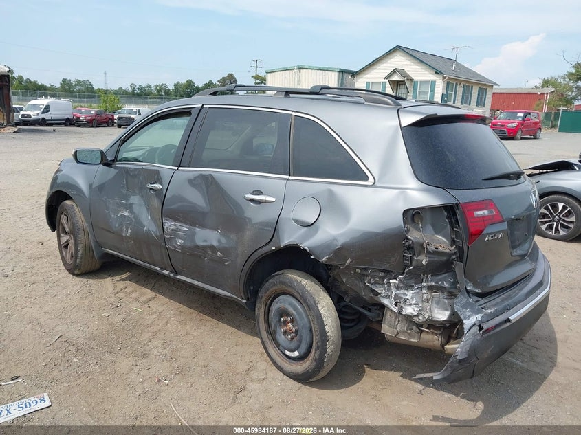 2011 Acura Mdx VIN 2HNYD2H47BH535958 IAAI salvage auction — LEFT REAR, Clear (Virginia), sold $600 on 2026-09-27 (photo 3)