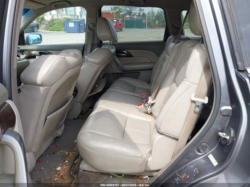 2011 Acura Mdx VIN 2HNYD2H47BH535958 IAAI salvage auction — LEFT REAR, Clear (Virginia), sold $600 on 2026-09-27 (photo 8)