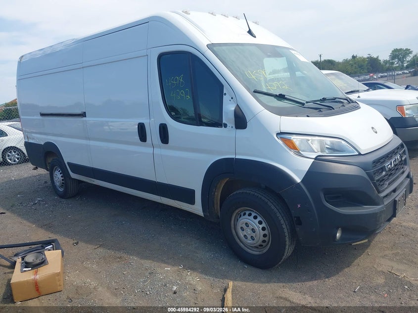 2025 Ram Promaster city VIN 3C6MRVJG7SE504868 IAAI salvage auction — LEFT & RIGHT, Enterprise Vehicles Clear Only (Virginia), sold $22,000 on 2026-09-08 (photo 1)
