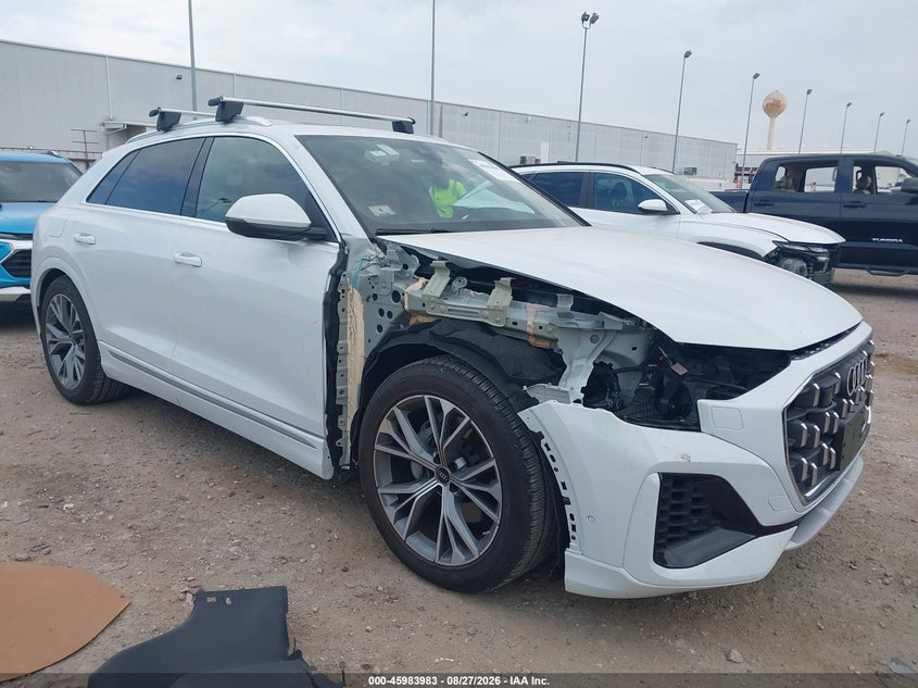 2026 Audi Q8 VIN WA1BVBF13TD033250 IAAI salvage auction — RIGHT FRONT, Salvage Title, sold $50,000 on 2026-09-03 (photo 1)