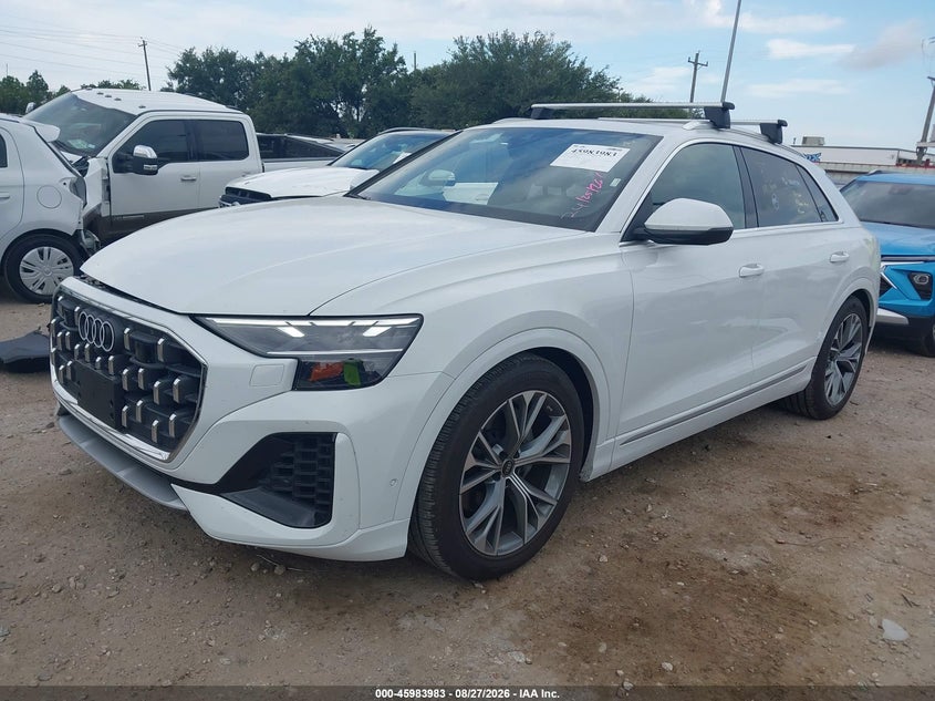 2026 Audi Q8 VIN WA1BVBF13TD033250 IAAI salvage auction — RIGHT FRONT, Salvage Title, sold $50,000 on 2026-09-03 (photo 2)