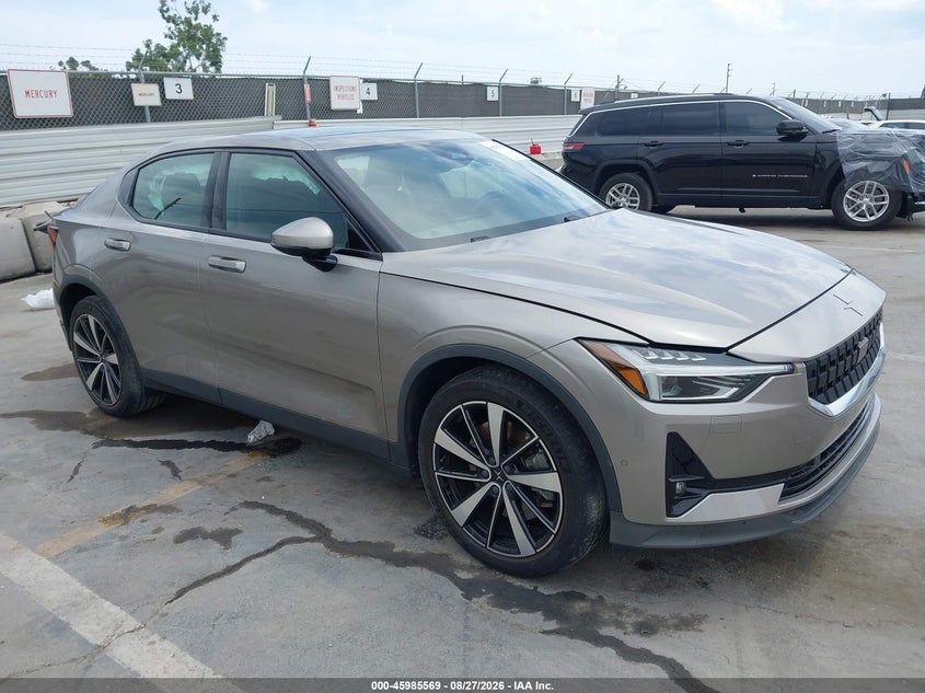 2021 Polestar 2 VIN LPSED3KA4ML012666 IAAI salvage auction — REAR END, Wait Title, sold $9,575 on 2026-09-06 (photo 1)