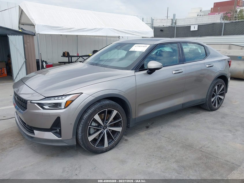 2021 Polestar 2 VIN LPSED3KA4ML012666 IAAI salvage auction — REAR END, Wait Title, sold $9,575 on 2026-09-06 (photo 2)