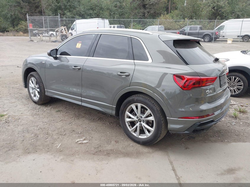 2022 Audi Q3 VIN WA1EECF33N1072784 IAAI salvage auction — BIO HAZARD, Wait Title, sold $12,400 on 2026-09-26 (photo 3)