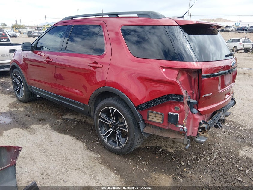 2015 Ford Explorer VIN 1FM5K8GT2FGB66739 IAAI salvage auction — REAR END, Salvage Title, sold $2,325 on 2026-10-03 (photo 3)
