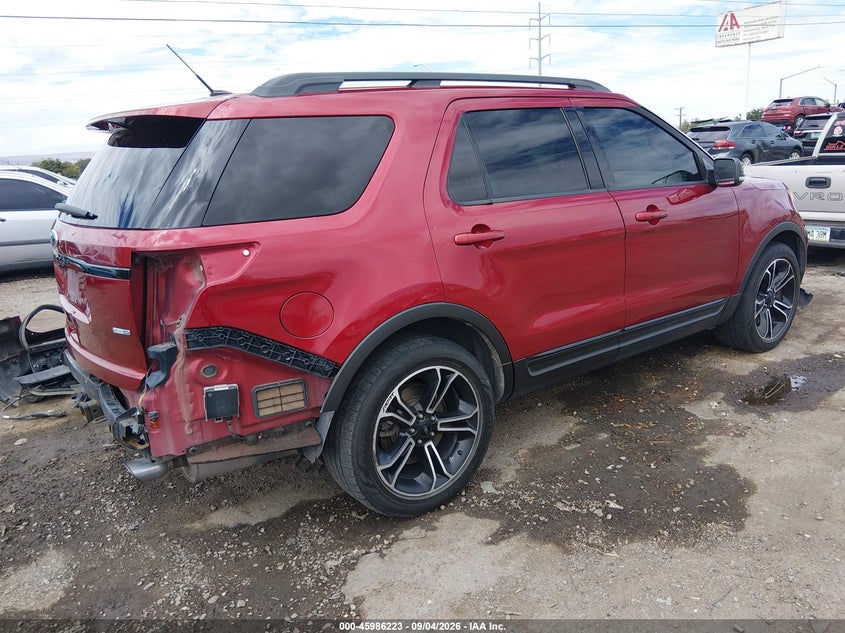 2015 Ford Explorer VIN 1FM5K8GT2FGB66739 IAAI salvage auction — REAR END, Salvage Title, sold $2,325 on 2026-10-03 (photo 4)
