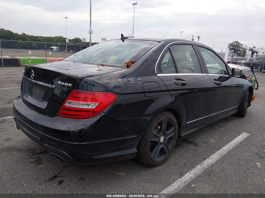 2013 Mercedes-benz C-klasse VIN WDDGF8AB9DA844118 IAAI salvage auction — FRONT END, Clear (New Jersey), sold $775 on 2026-09-02 (photo 4)