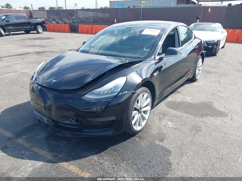 2018 Tesla Model 3 VIN 5YJ3E1EA9JF154487 IAAI salvage auction — FRONT END, Salvage Title, sold $5,175 on 2026-09-21 (photo 2)