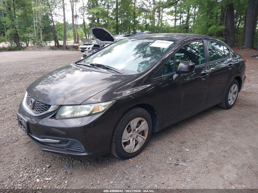2013 Honda Civic VIN 2HGFB2F57DH549698 IAAI salvage auction — NORMAL WEAR, Clear (Virginia), sold $1,000 on 2026-09-02 (photo 2)