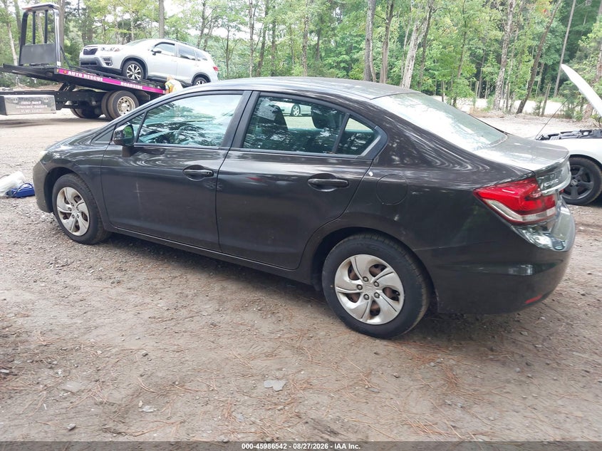 2013 Honda Civic VIN 2HGFB2F57DH549698 IAAI salvage auction — NORMAL WEAR, Clear (Virginia), sold $1,000 on 2026-09-02 (photo 3)