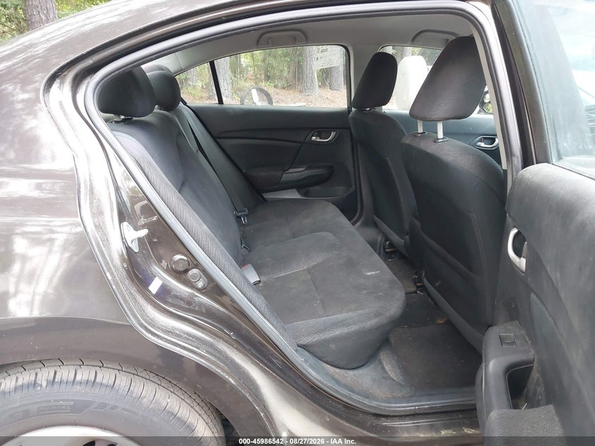 2013 Honda Civic VIN 2HGFB2F57DH549698 IAAI salvage auction — NORMAL WEAR, Clear (Virginia), sold $1,000 on 2026-09-02 (photo 8)