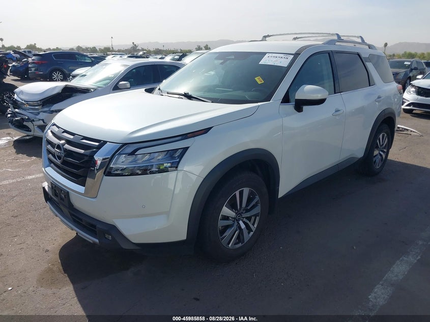 2022 Nissan Pathfinder VIN 5N1DR3CC7NC273677 IAAI salvage auction — SIDE, Wait Title, sold $11,750 on 2026-10-06 (photo 2)