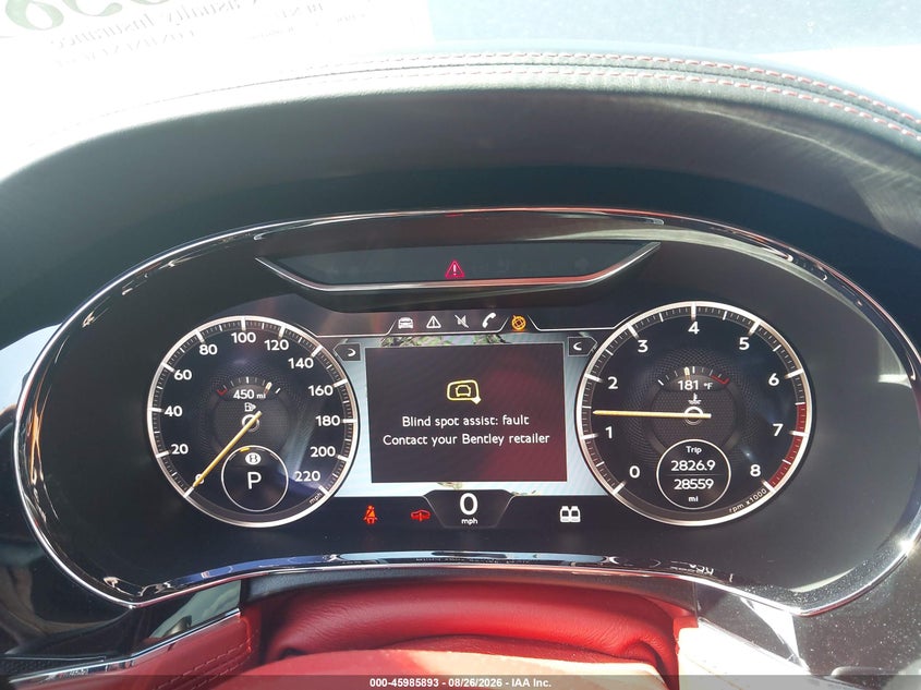 2021 Bentley Continental gt VIN SCBDG4ZGXMC086106 IAAI salvage auction — REAR END, Rebuildable (Florida), sold $68,000 on 2026-09-14 (photo 7)
