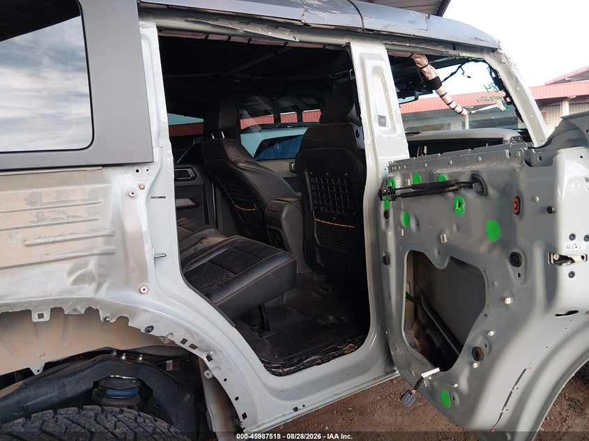 2023 Ford Bronco VIN 1FMEE5DP5PLB87834 IAAI salvage auction — FRONT & REAR, Wait Title, sold $19,000 on 2026-09-29 (photo 8)