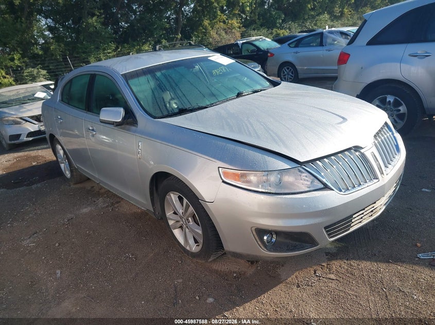 2009 Lincoln Mks VIN 1LNHM93R49G620419 IAAI salvage auction — NORMAL WEAR, Clear (Indiana), sold $725 on 2026-09-08 (photo 1)