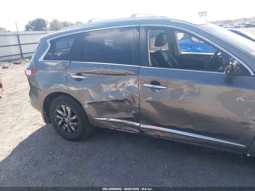 2015 Infiniti Qx60 VIN 5N1AL0MM0FC524275 IAAI salvage auction — SIDE, Clear (Arkansas), sold $800 on 2026-09-19 (photo 6)
