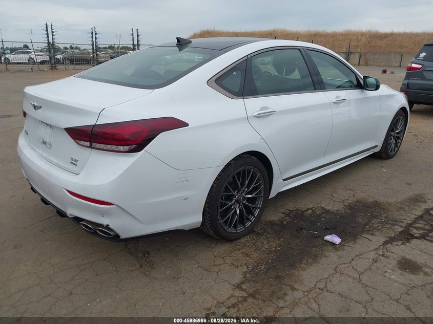 2018 Genesis G80 VIN KMHGN4JB3JU244657 IAAI salvage auction — REAR END, Salvage (California), sold $3,250 on 2026-09-09 (photo 4)