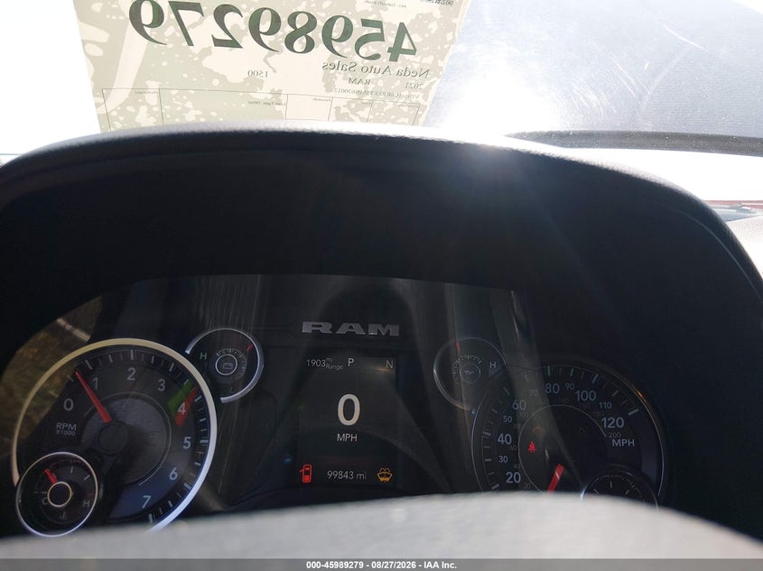 2021 Ram 1500 VIN 1C6RREFT5MN630012 IAAI salvage auction — THEFT, Wait Title, sold $9,800 on 2026-10-05 (photo 7)