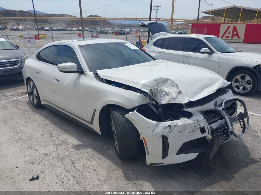 2023 BMW I4 VIN WBY73AW0XPFR12577 — IAAI salvage auction photo