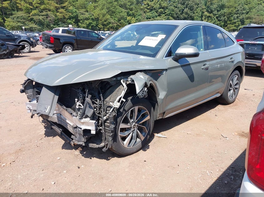 2023 Audi Q5 sportback VIN WA15AAFY6P2034703 IAAI salvage auction — FRONT END, Wait Title, sold $9,300 on 2026-09-30 (photo 2)