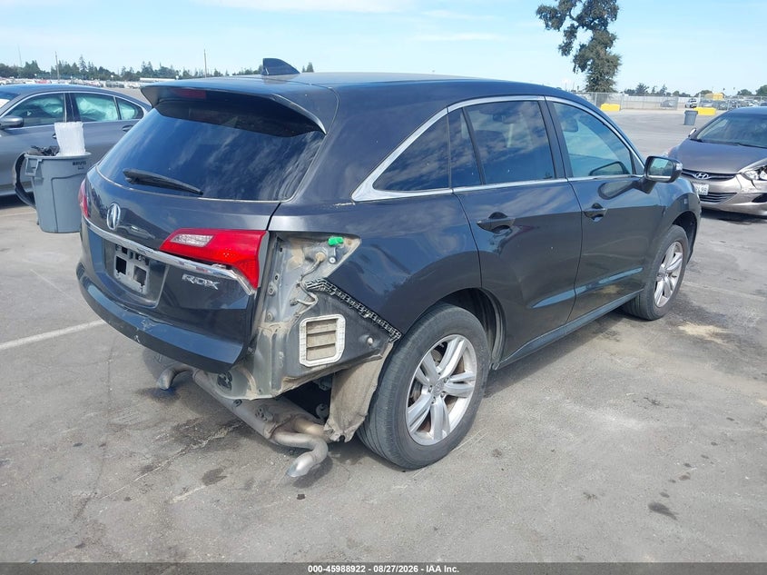2015 Acura Rdx VIN 5J8TB3H34FL011776 IAAI salvage auction — REAR END, Salvage (California), sold $2,975 on 2026-09-06 (photo 4)