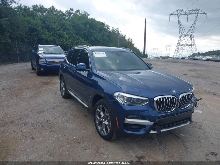 2020 BMW X3 VIN 5UXTY5C03LLT38914 — IAAI salvage auction photo