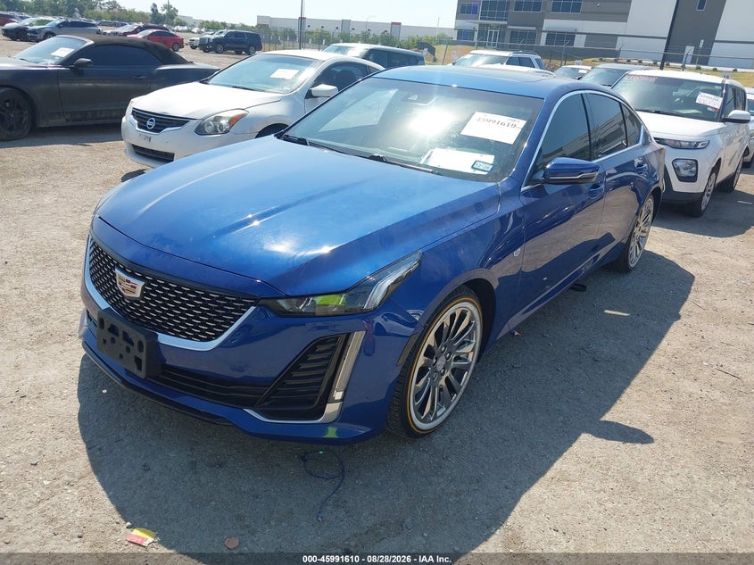 2021 Cadillac Ct5 VIN 1G6DW5RK7M0145658 IAAI salvage auction — SIDE, Wait Title, sold $10,800 on 2026-09-06 (photo 2)