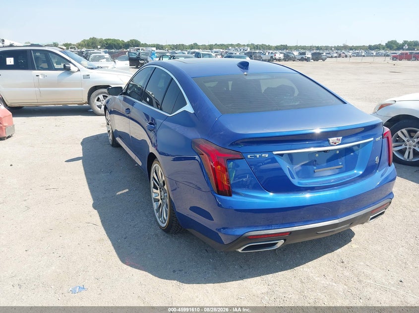 2021 Cadillac Ct5 VIN 1G6DW5RK7M0145658 IAAI salvage auction — SIDE, Wait Title, sold $10,800 on 2026-09-06 (photo 3)