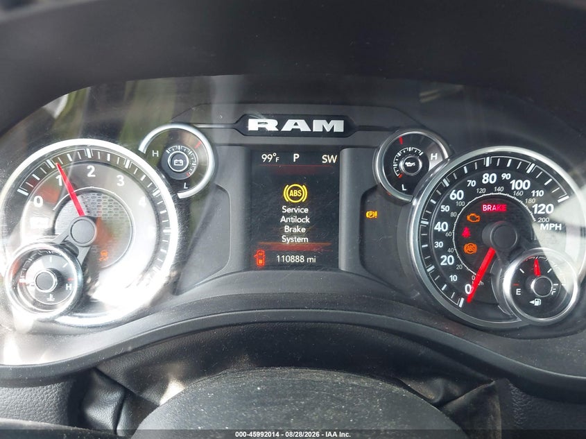 2022 Ram 1500 VIN 1C6SRFMT1NN409664 IAAI salvage auction — FRONT & REAR, Enterprise Vehicles Clear Only (Texas), sold $25 on 2026-09-12 (photo 7)