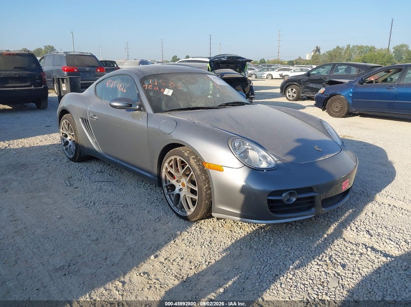 2006 Porsche Cayman VIN WP0AB29806U782028 IAAI salvage auction — LEFT REAR, Salvage (Ohio), sold $12,750 on 2026-09-22 (photo 1)
