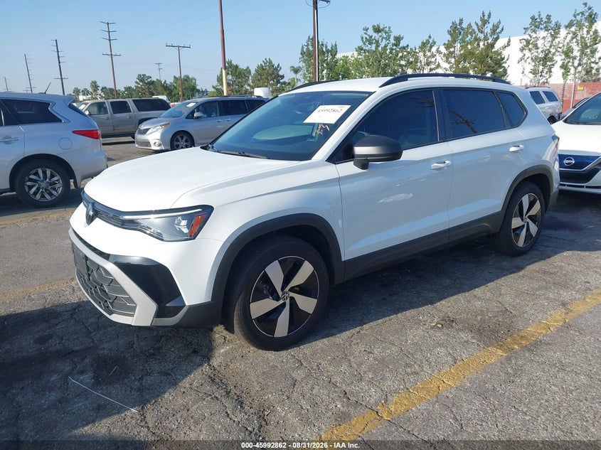 2025 Volkswagen Taos VIN 3VV8C7B2XSM059575 IAAI salvage auction — FRONT END, Salvage (California), sold $10,400 on 2026-09-10 (photo 2)