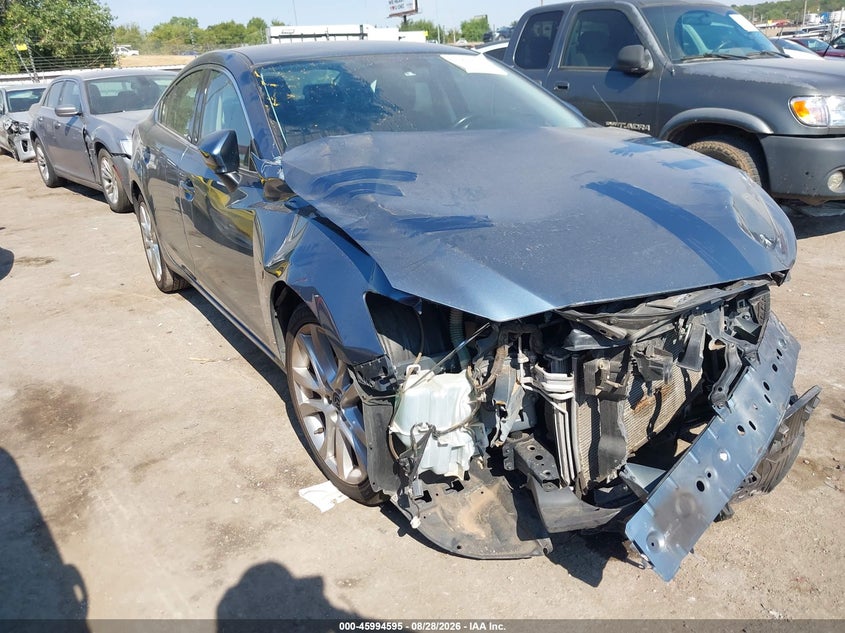 2014 Mazda 6 VIN JM1GJ1V64E1128886 IAAI salvage auction — NORMAL WEAR, Clear - Public Restricted (Oklahoma), sold $1,625 on 2026-09-19 (photo 1)