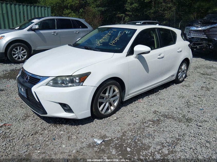 2014 Lexus Ct VIN JTHKD5BH4E2181868 IAAI salvage auction — MECHANICAL, Salvage Title, sold $4,850 on 2026-09-27 (photo 2)