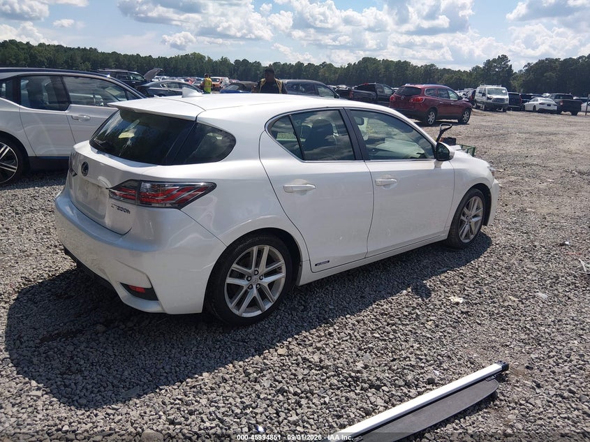 2014 Lexus Ct VIN JTHKD5BH4E2181868 IAAI salvage auction — MECHANICAL, Salvage Title, sold $4,850 on 2026-09-27 (photo 4)