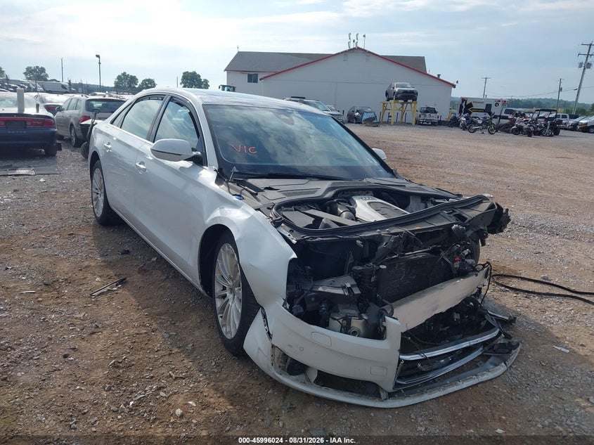 2016 Audi A8 VIN WAU34AFD0GN019627 IAAI salvage auction — LEFT FRONT, Wait Title, sold $1,200 on 2026-10-07 (photo 1)