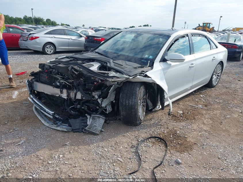 2016 Audi A8 VIN WAU34AFD0GN019627 IAAI salvage auction — LEFT FRONT, Wait Title, sold $1,200 on 2026-10-07 (photo 2)