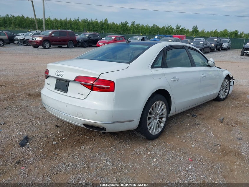 2016 Audi A8 VIN WAU34AFD0GN019627 IAAI salvage auction — LEFT FRONT, Wait Title, sold $1,200 on 2026-10-07 (photo 4)