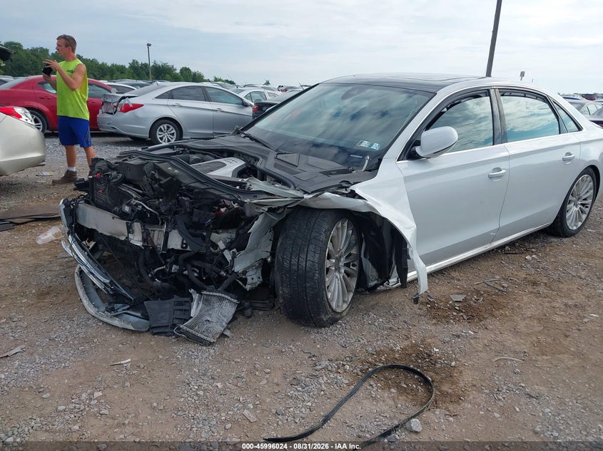2016 Audi A8 VIN WAU34AFD0GN019627 IAAI salvage auction — LEFT FRONT, Wait Title, sold $1,200 on 2026-10-07 (photo 6)