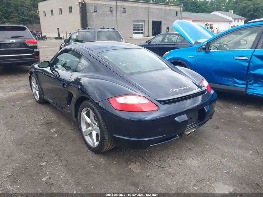 2006 Porsche Cayman VIN WP0AB29806U781591 IAAI salvage auction — RIGHT FRONT, Clear (Massachusetts), sold $11,450 on 2026-09-11 (photo 3)